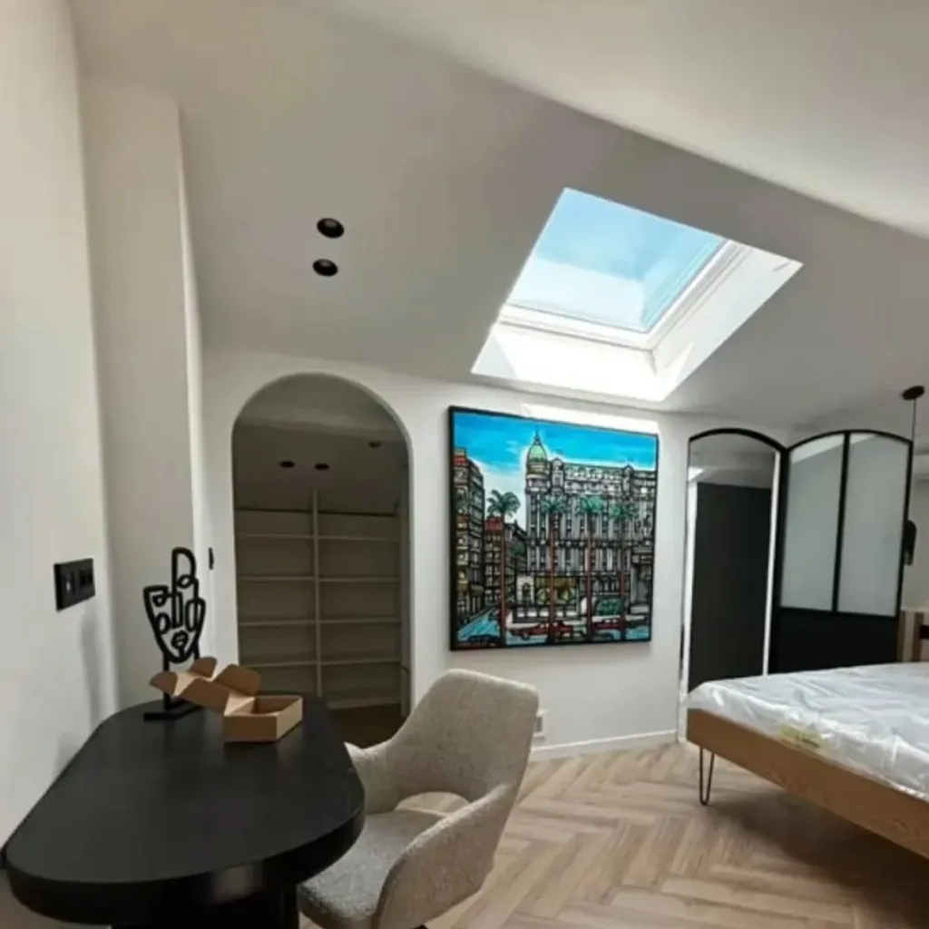 Chambre parquet point de hongrie