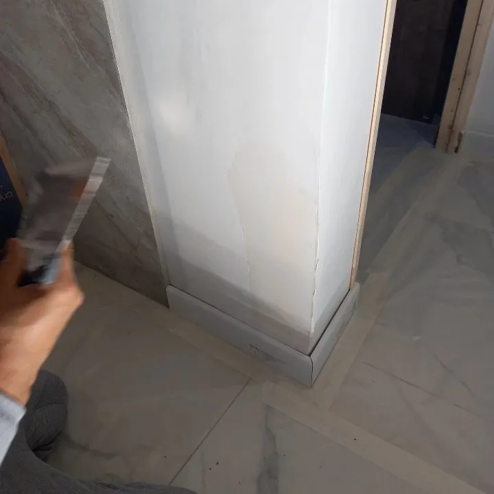 Reprise d angle a la spatule